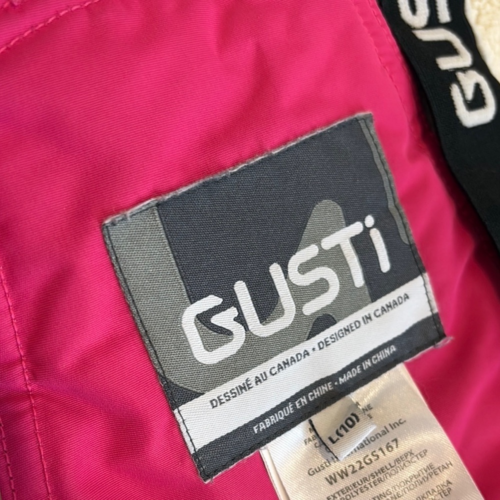 Gusti Kids Pink Snow Pants size youth 10 (large) in hot pink - Picture 2 of 14